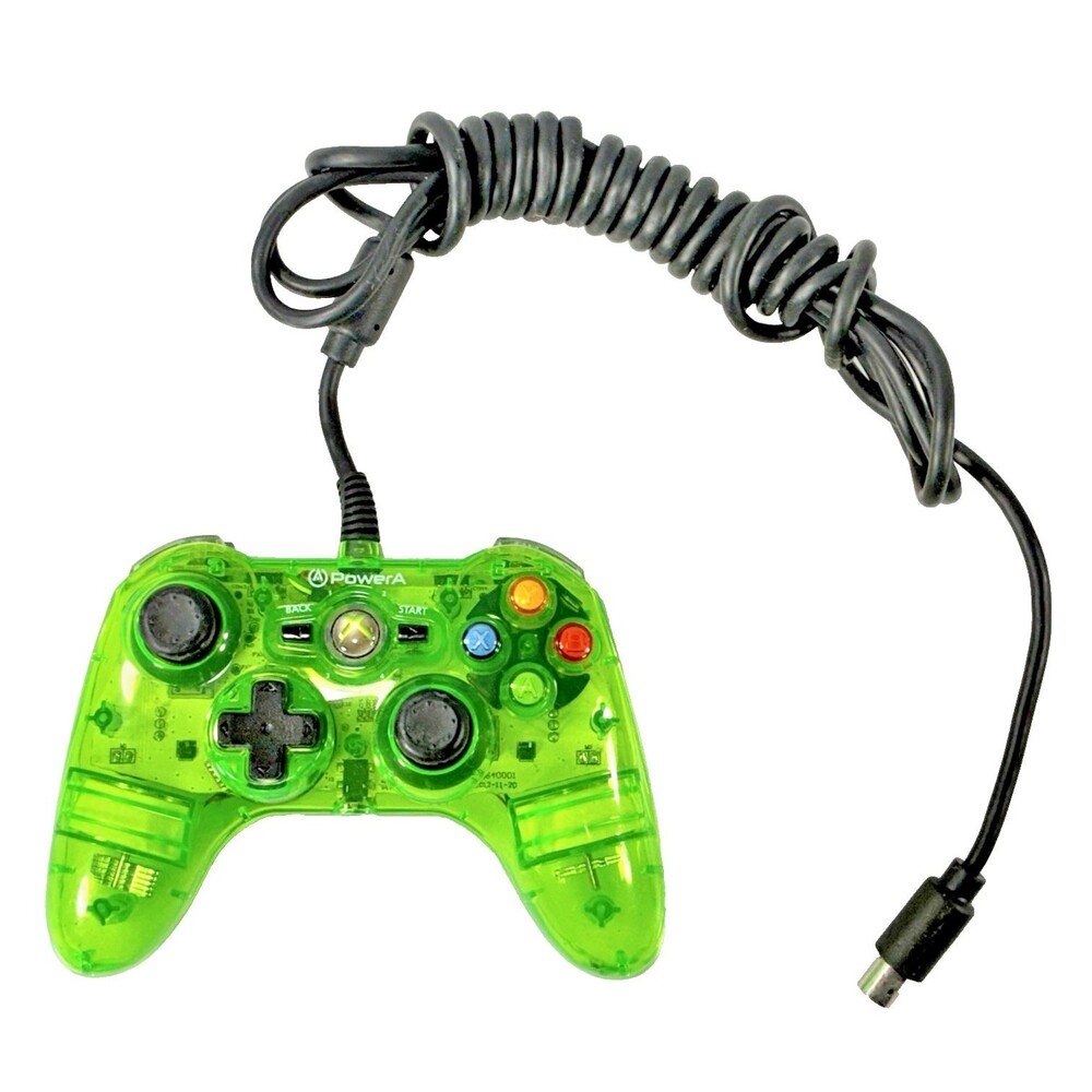 Xbox PowerA #105660-FR Mini Transparent Green Wired Controller Tested